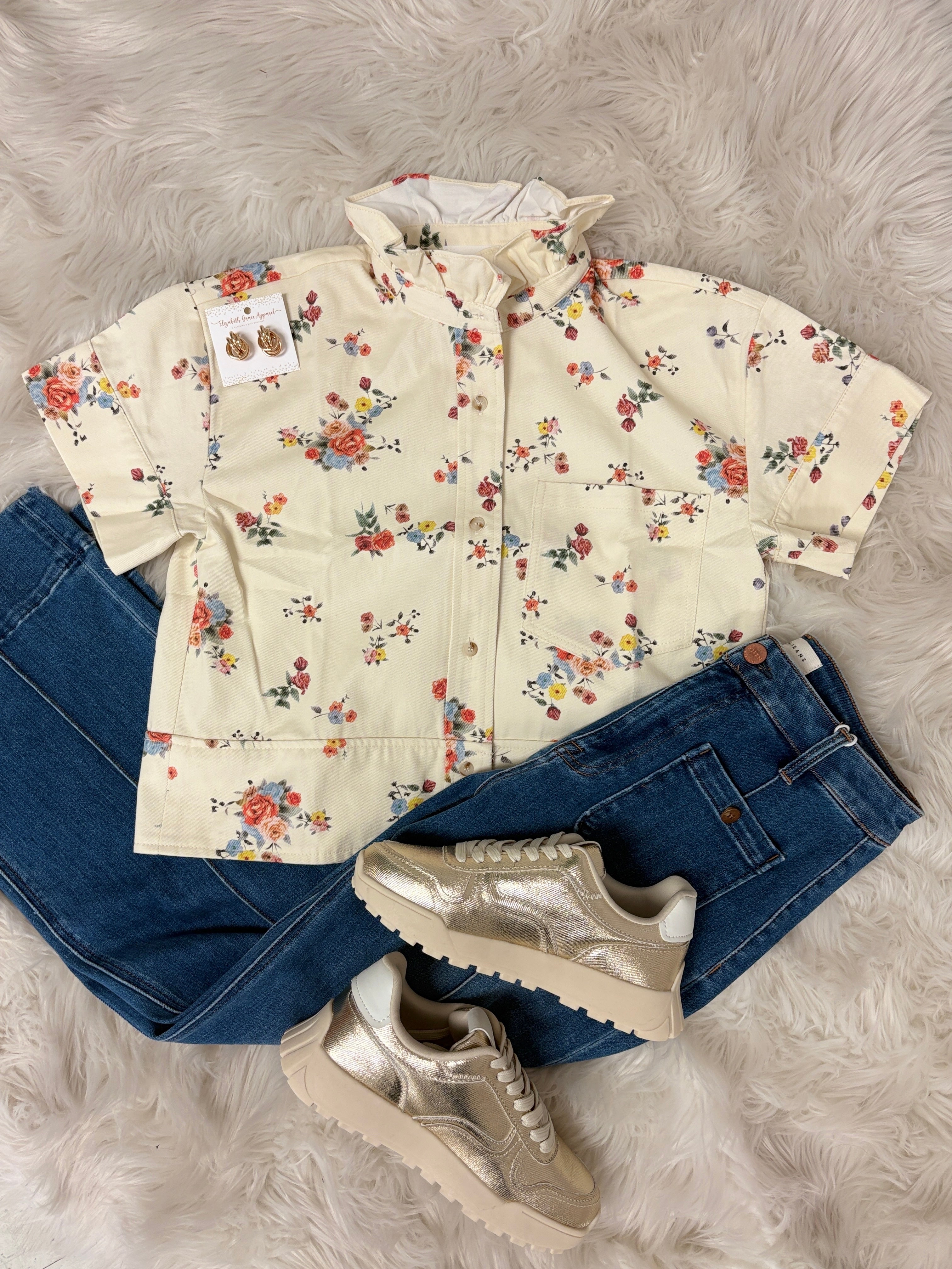 Blossom & Button Top