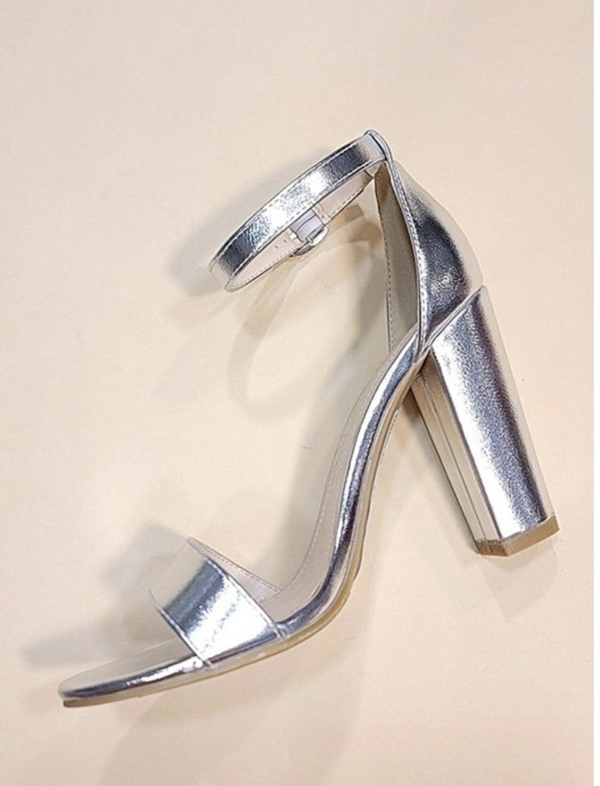 Rampage Metalic Heels *Final Sale*