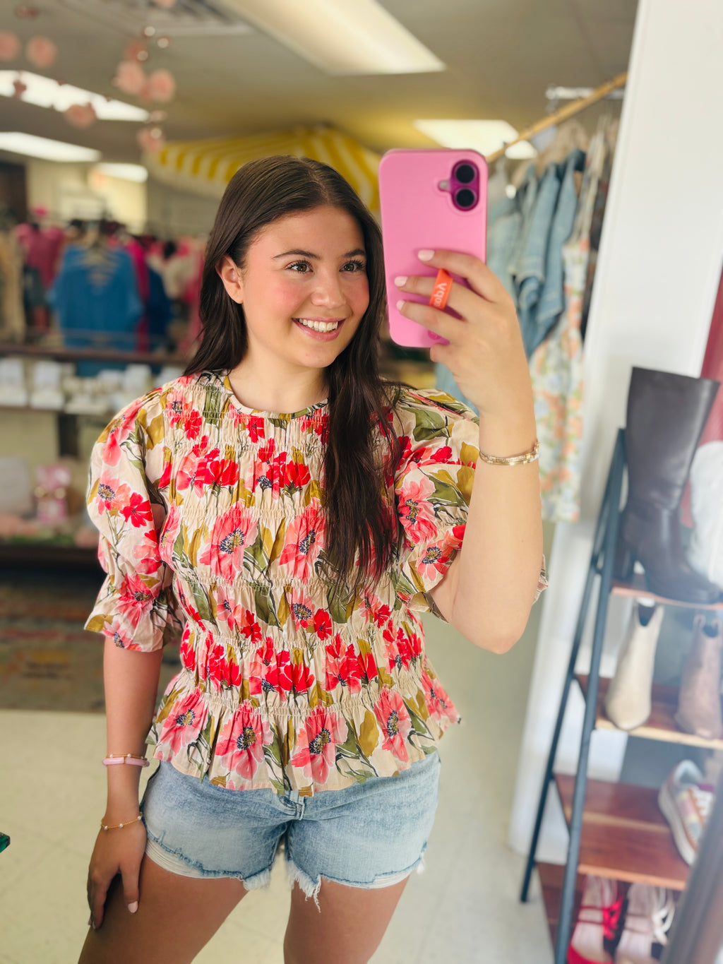 Bloom & Breeze Smocked Top