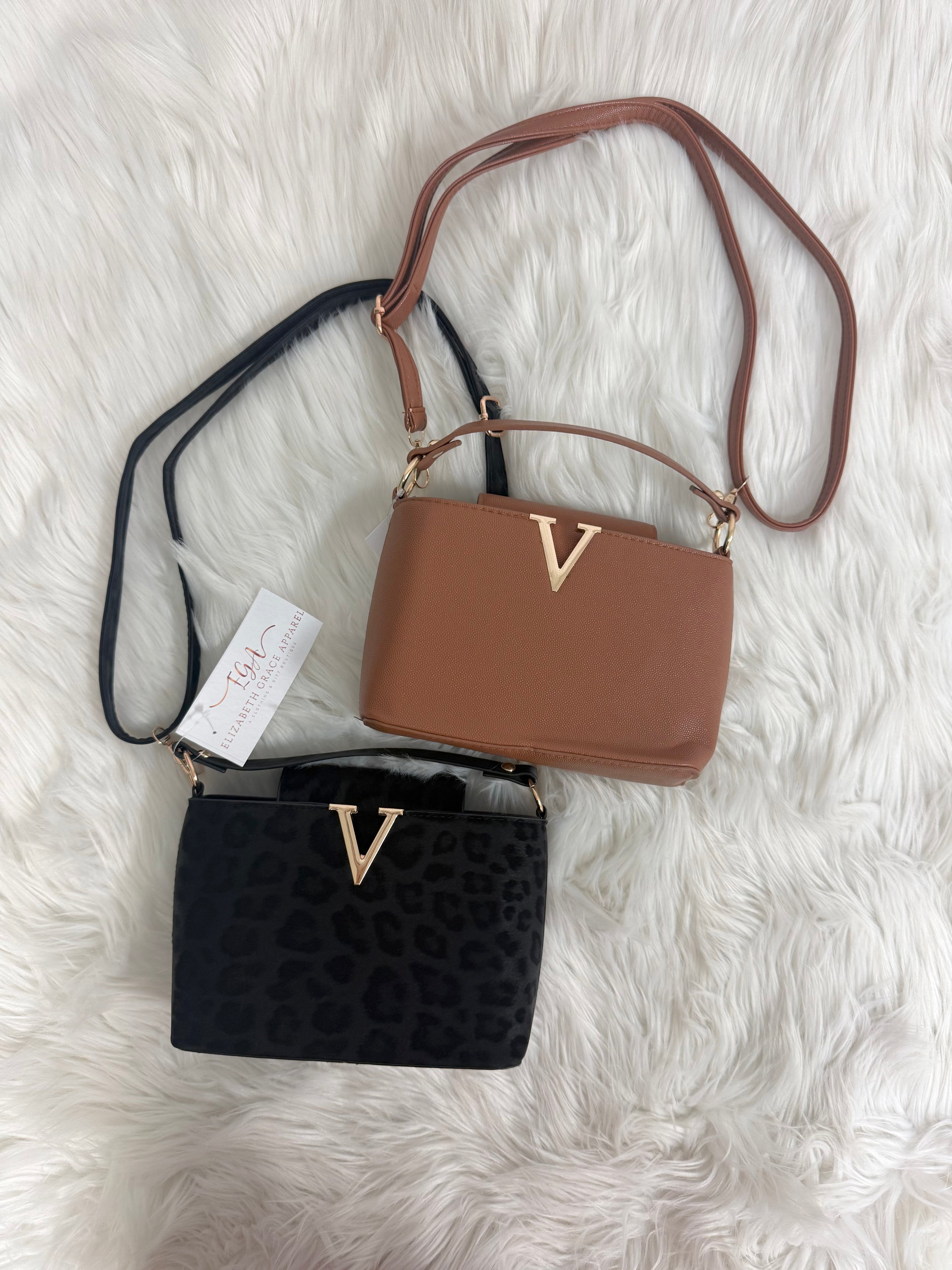 V Luxe Mini Crossbody Bag