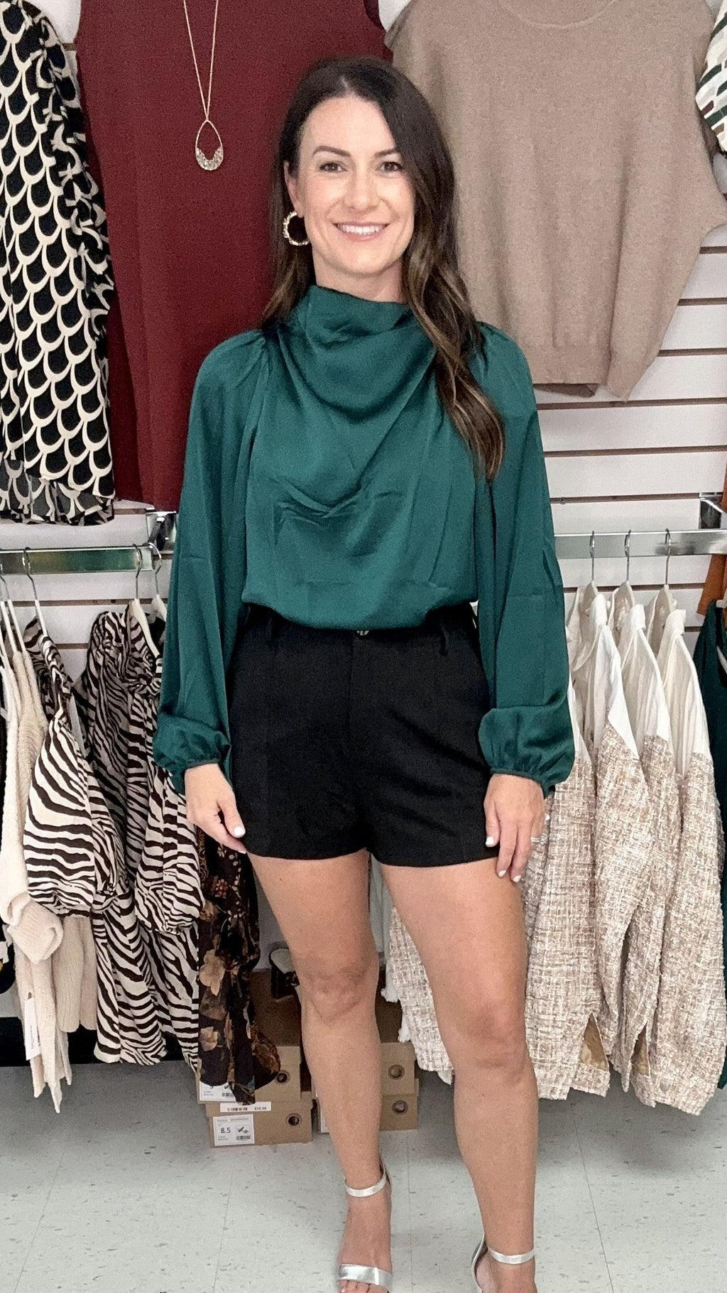 After Hours Satin Blouse