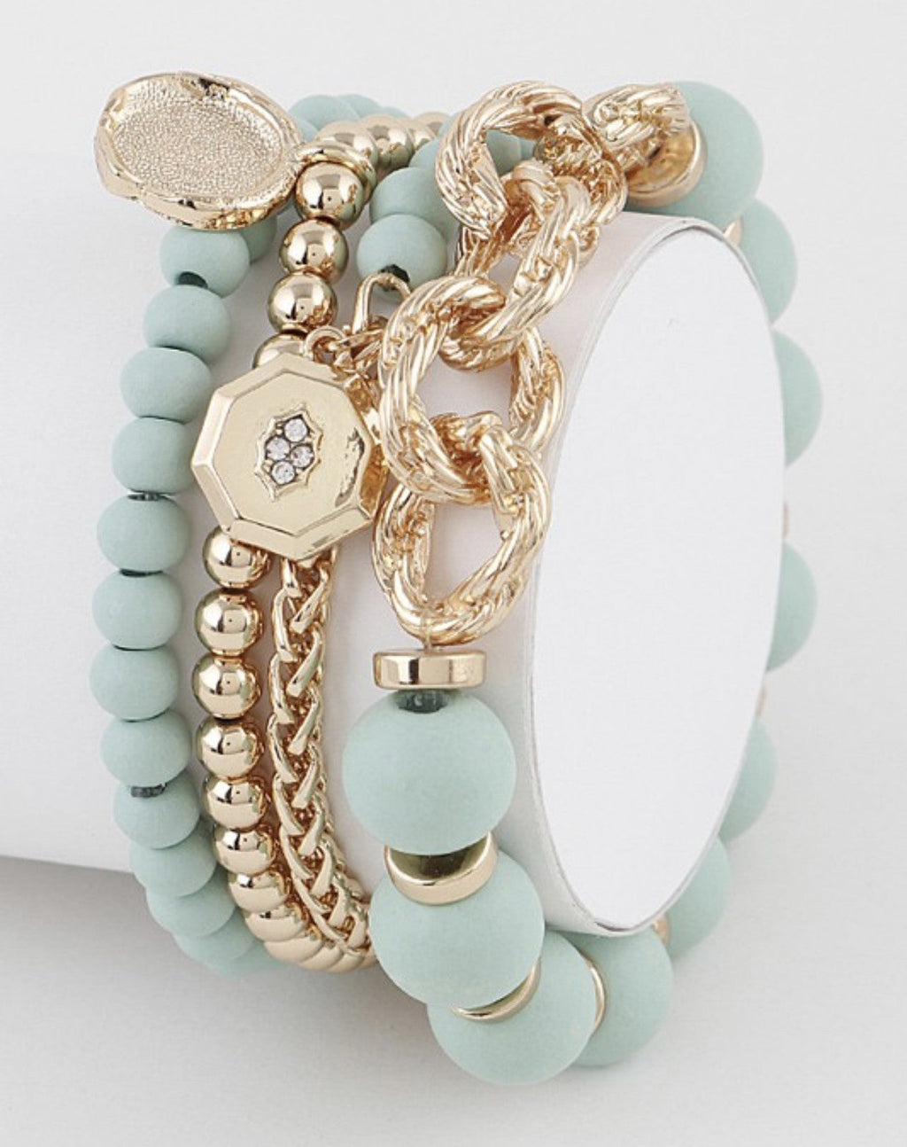 Twisted Chain Beaded Bracelets