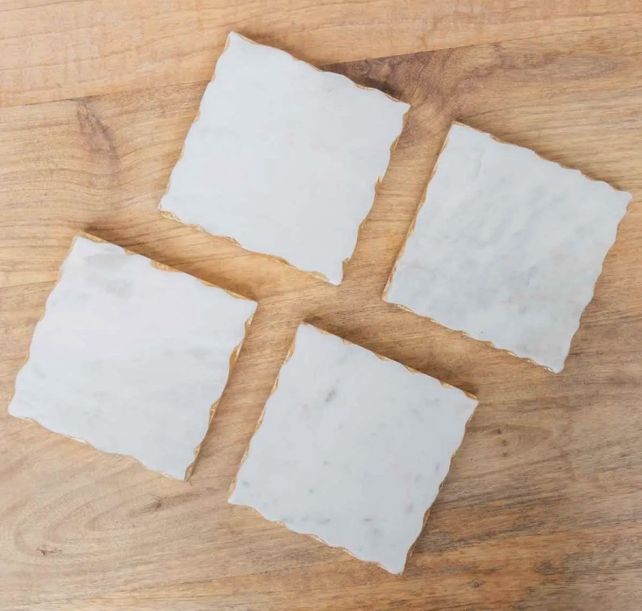 Ferrara Square Marble Coasters