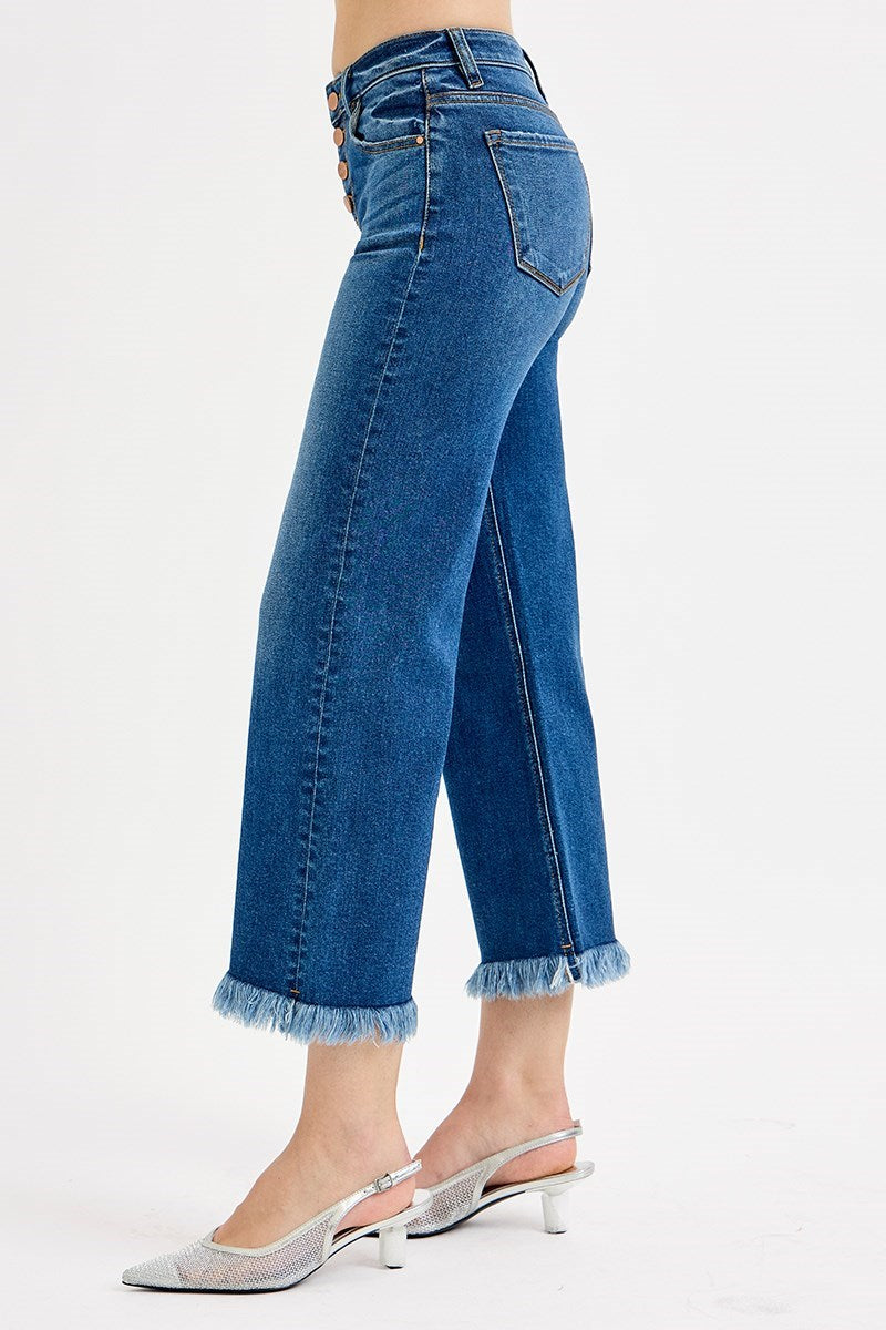 The It Girl Cropped Wide Leg Jeans