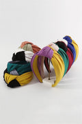 Duo Color Silk Satins Top Knotted Headband