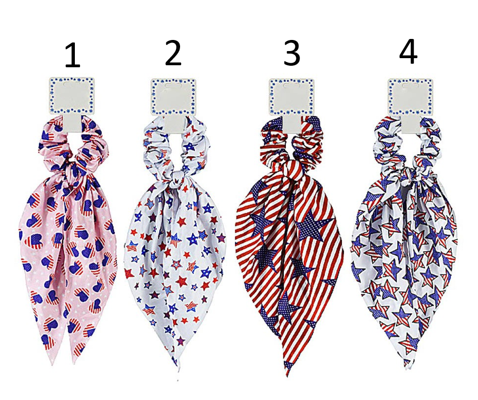 American Patterned Hair Scarves *Final Sale*