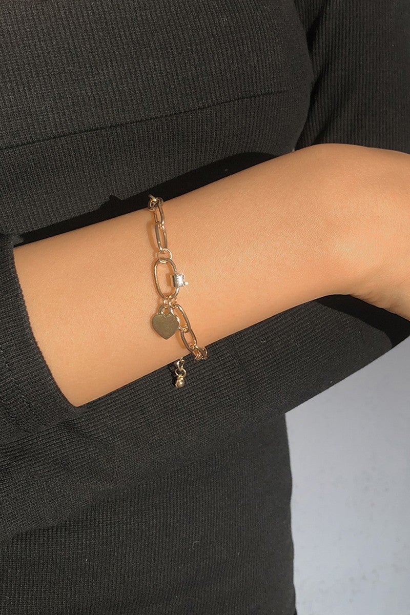 Heart Charm Bracelet *Final Sale*