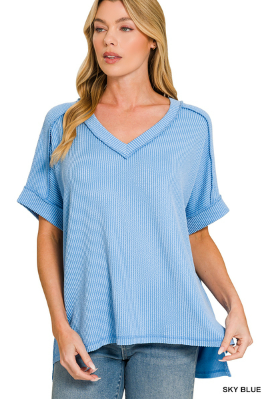 Cloud Nine V-Neck Tee