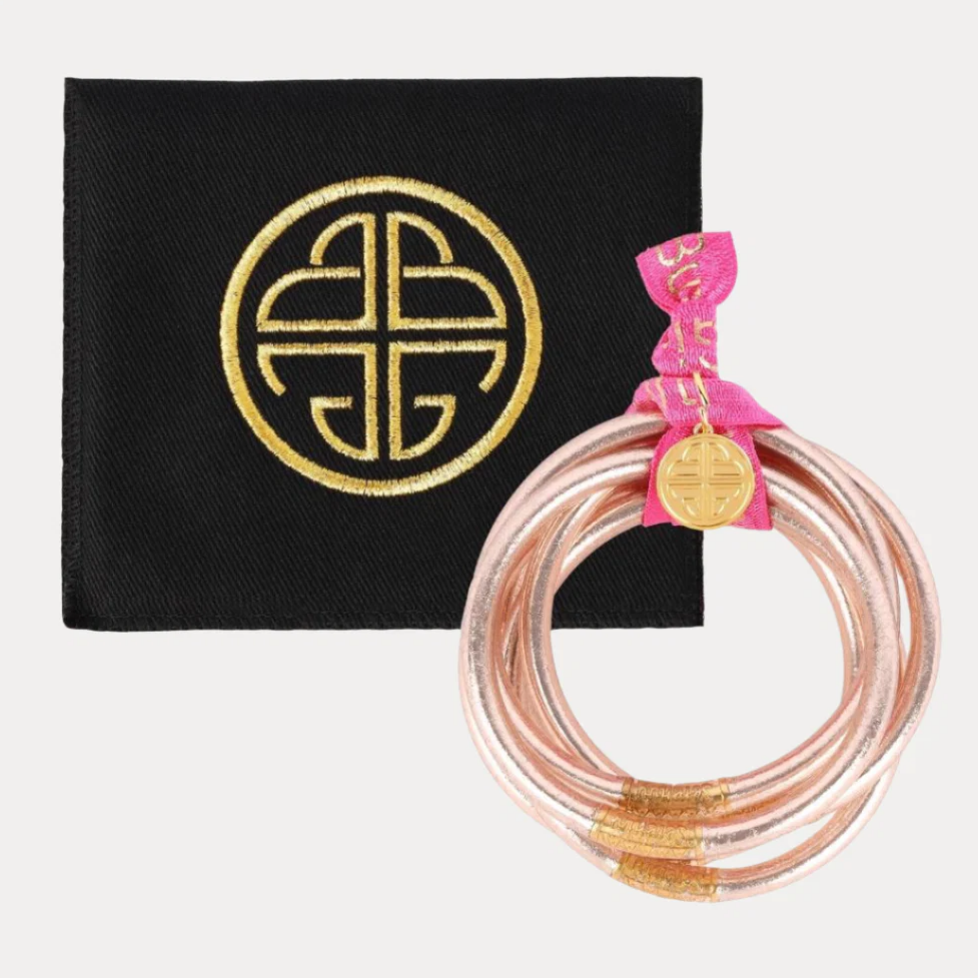 Champagne All Weather Bangles (Set of 6) - Serenity Prayer
