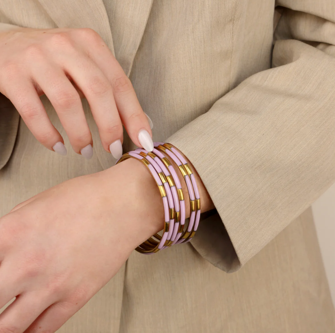 Lilac Veda Bangles - Set of 6