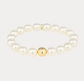 White Pearl Mala Beaded Bracelet