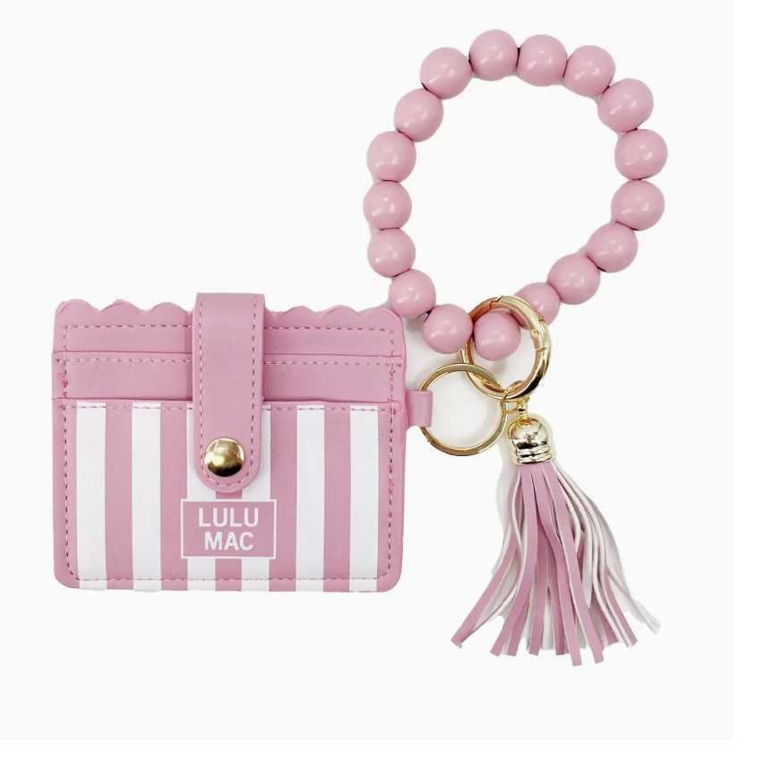 Lulu Mac Beaded Wristlet ID Wallet