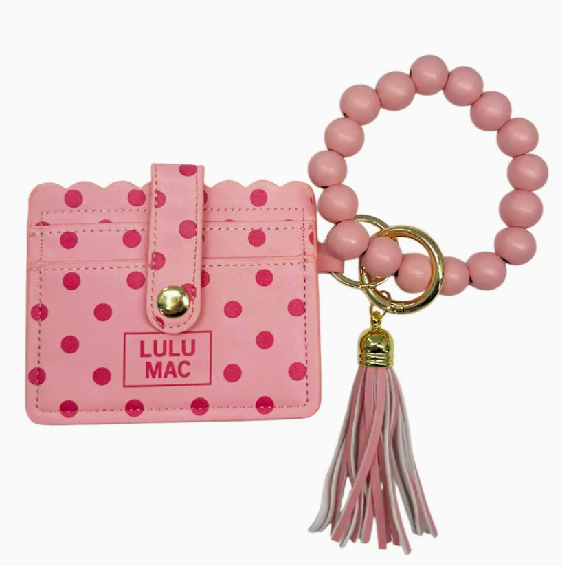 Lulu Mac Beaded Wristlet ID Wallet
