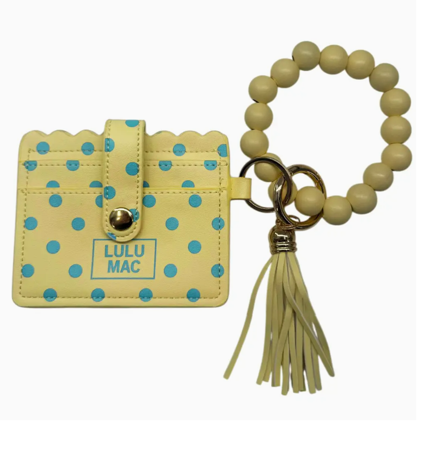 Lulu Mac Beaded Wristlet ID Wallet