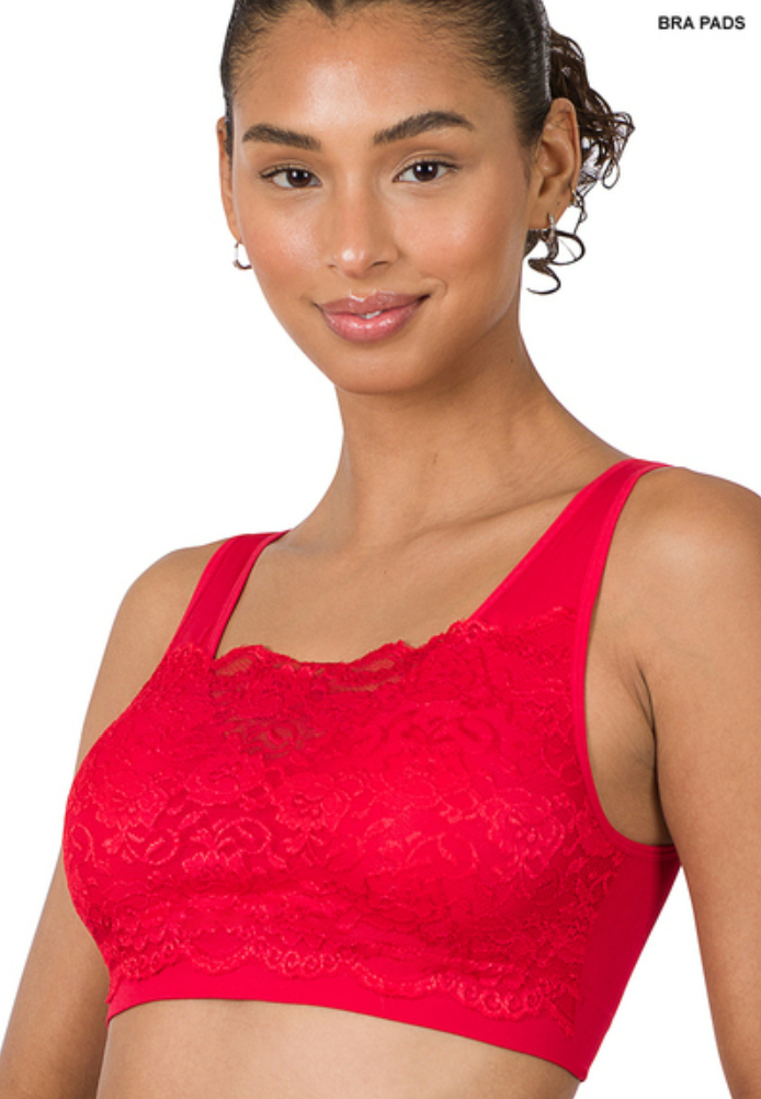 Lace Front Cover Bra