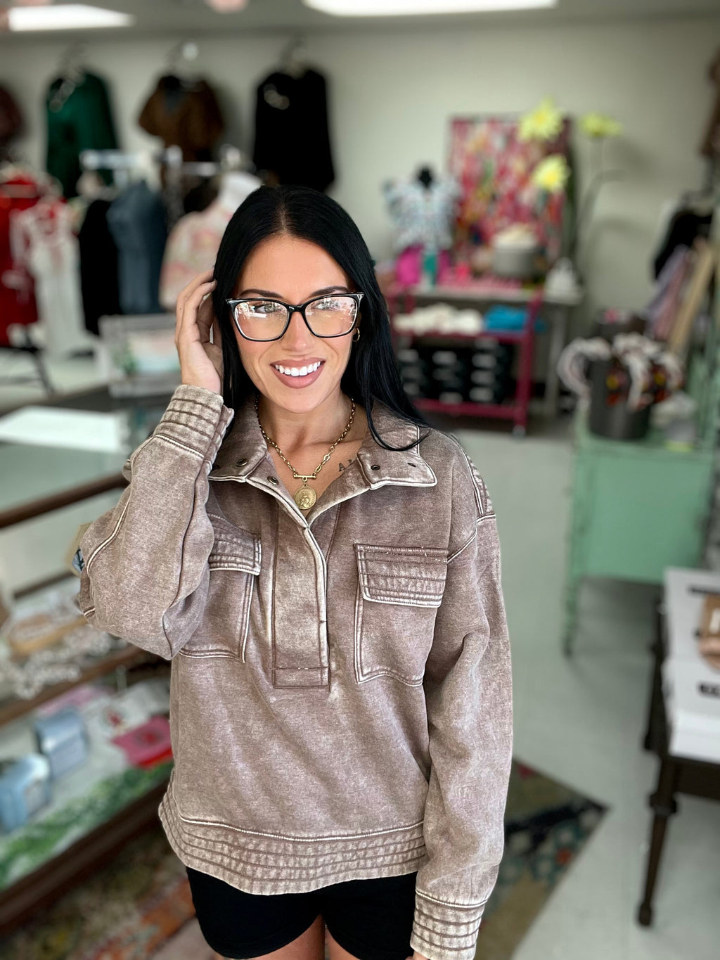 Weekend Essential Fleece Pullover
