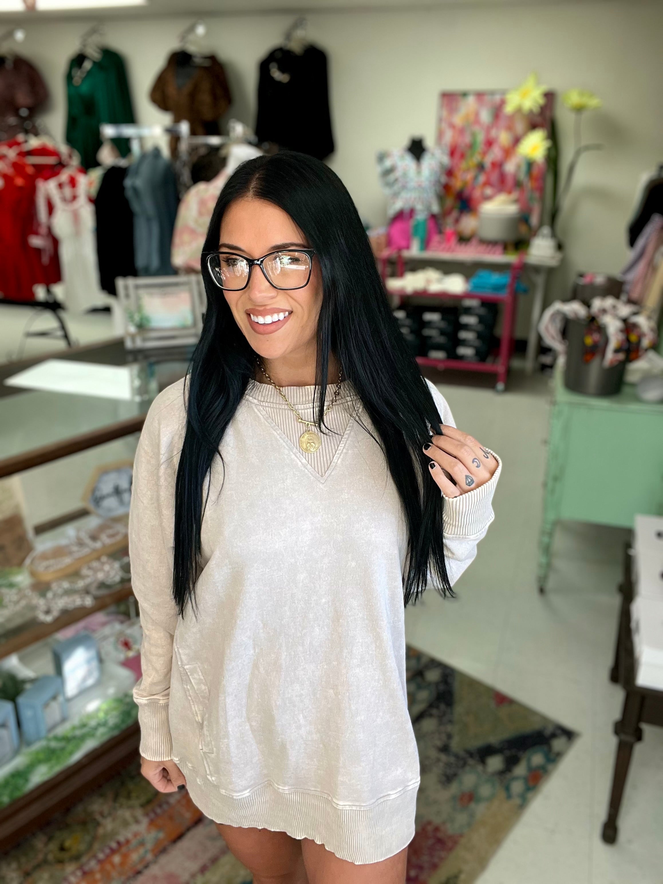 Acid Washed Pullover