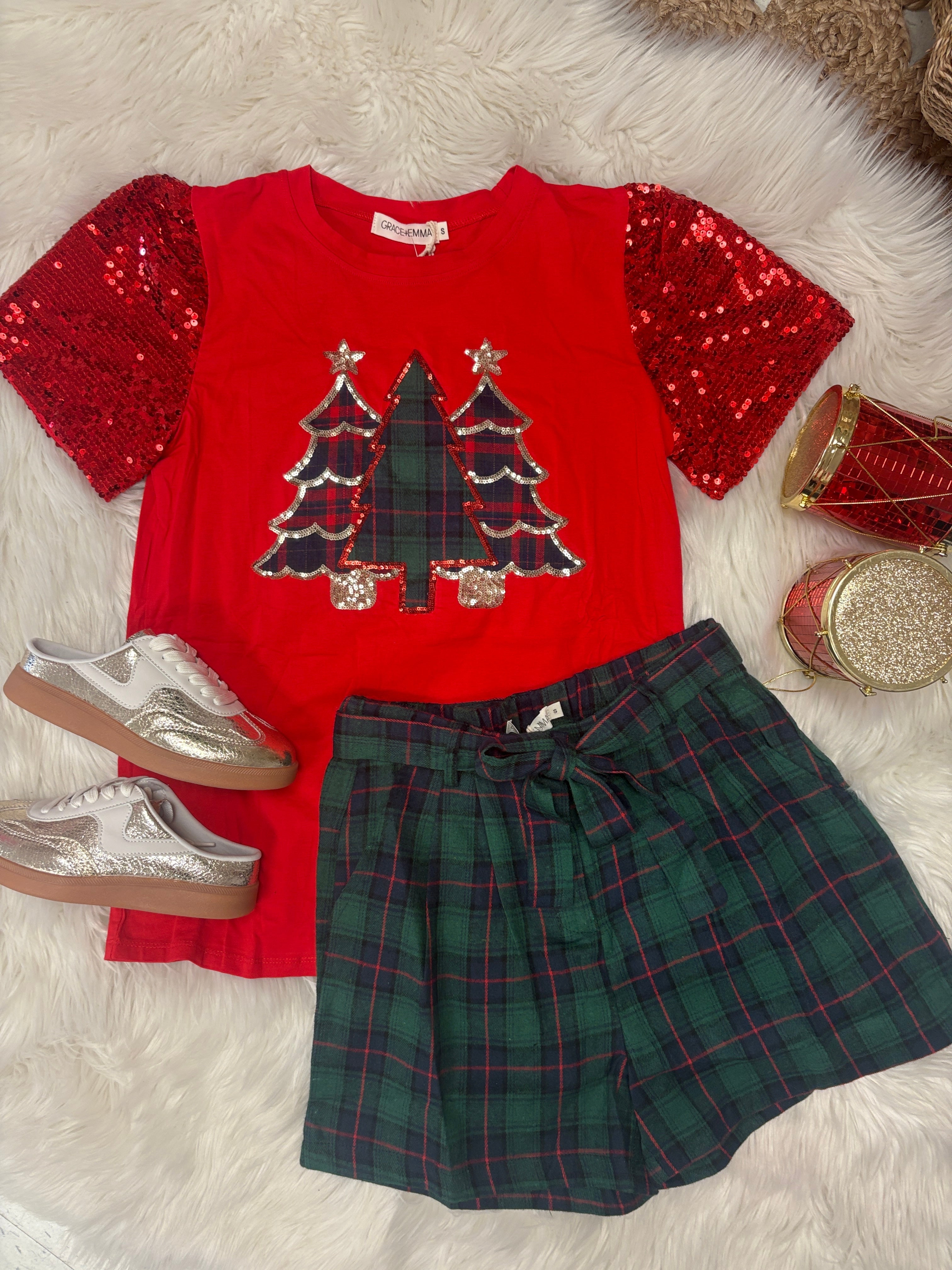 Flannel Pleat Shorts