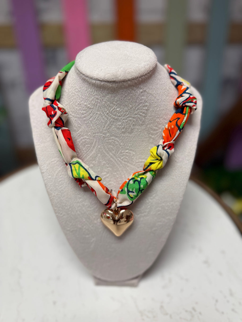 Charm Scarf Necklace
