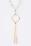 Silk Tassel Pendant Necklace