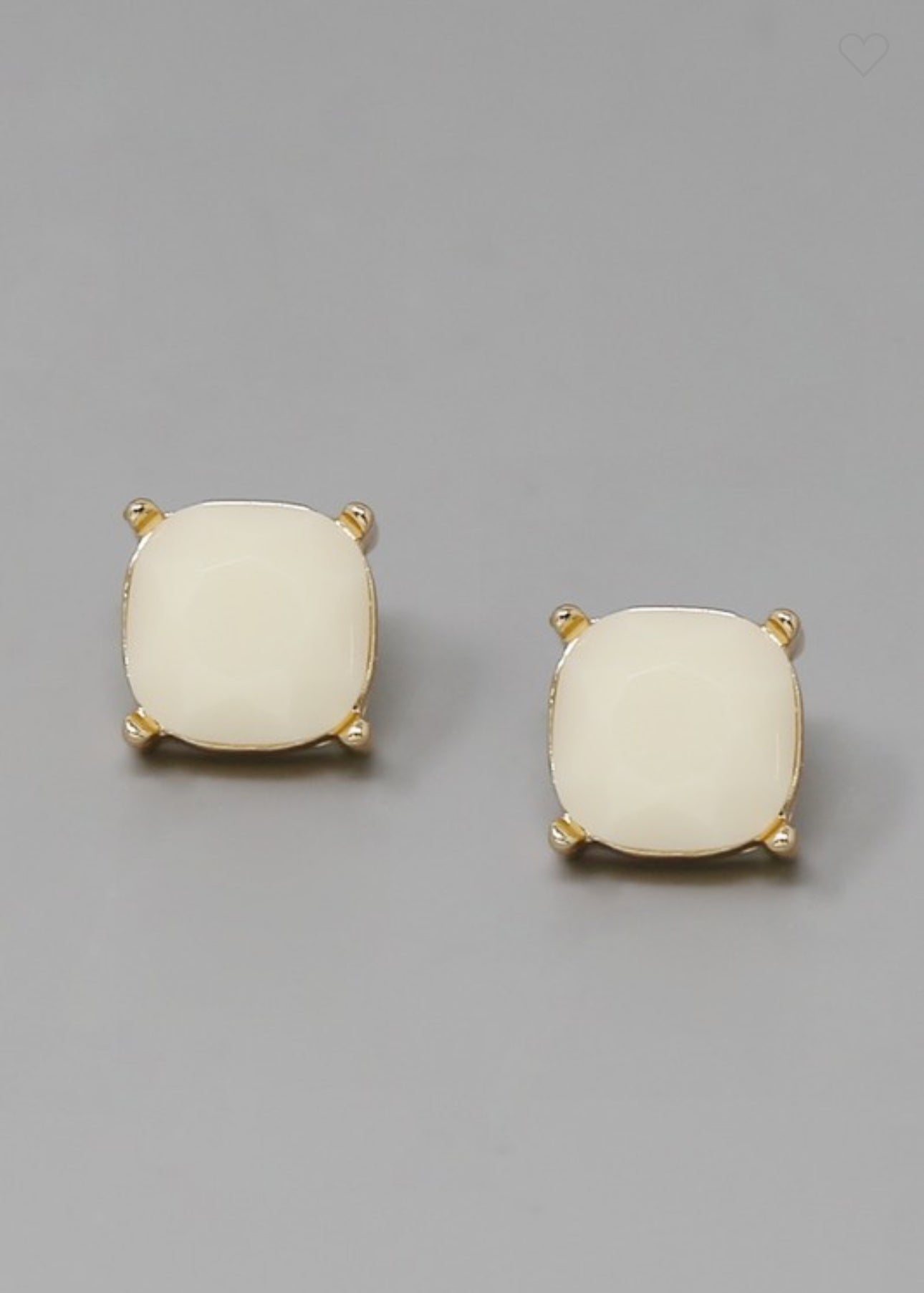 Muted Glass Stone Studded Earrings