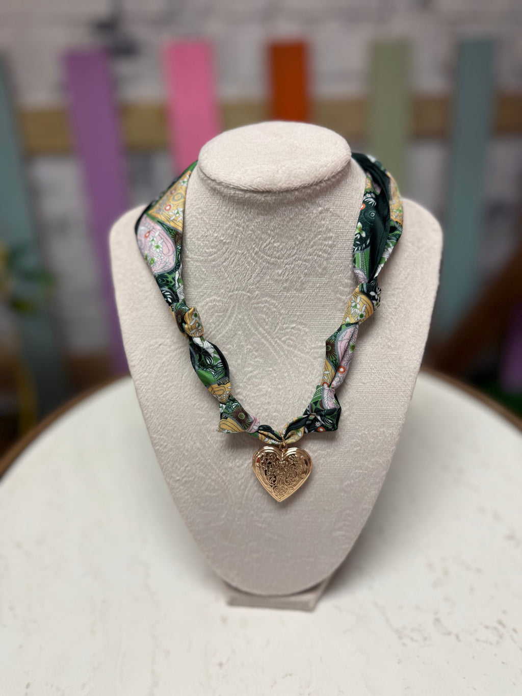 Charm Scarf Necklace