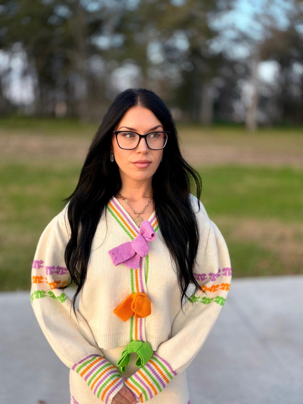 Parade Of Bows Top And Skirt Set