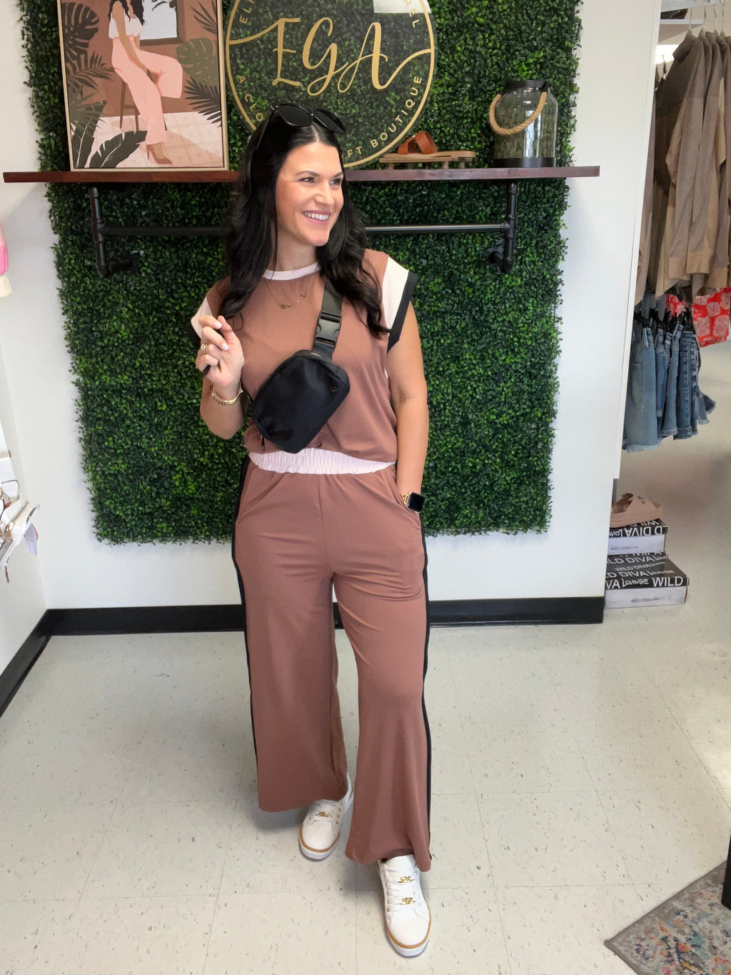 Fall Color Contrast Pant Set *Final Sale*
