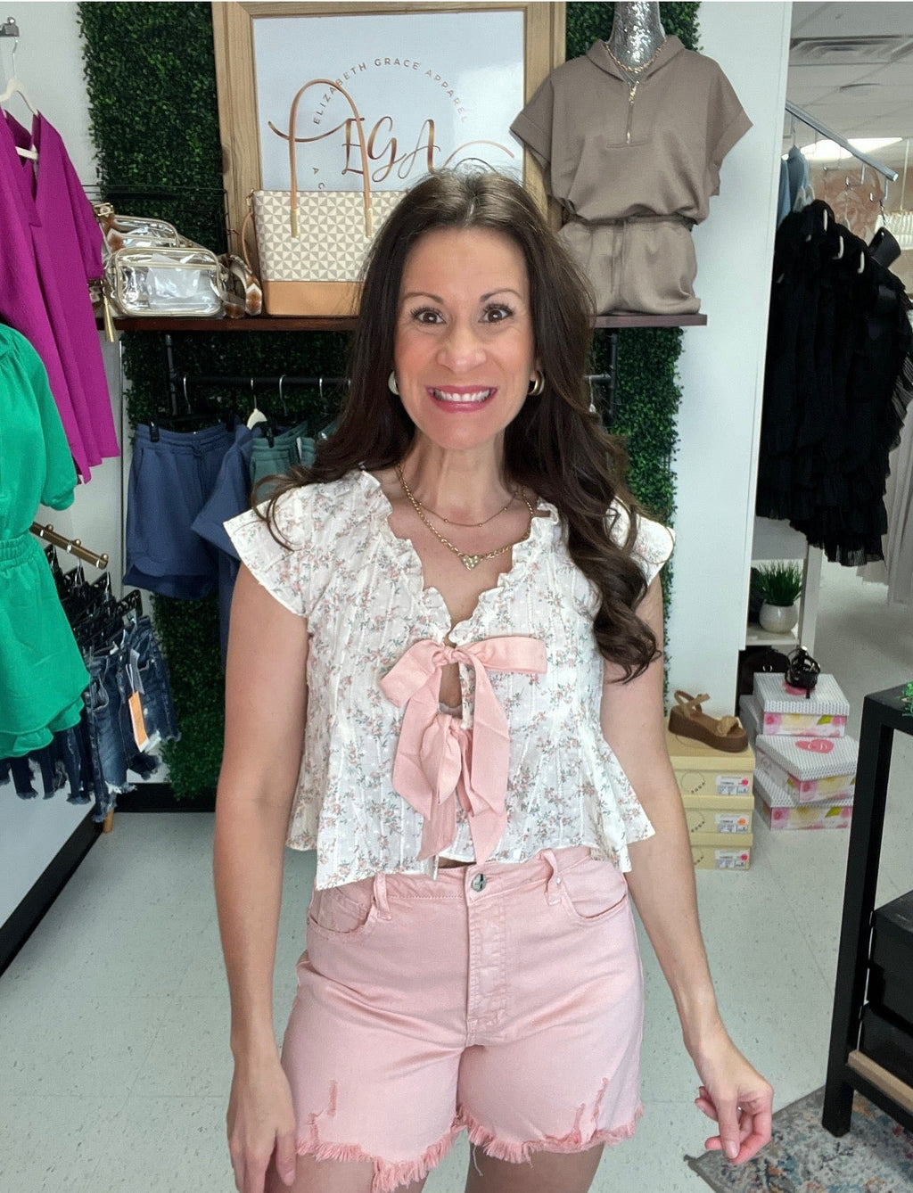 Charming Bow Tie Top