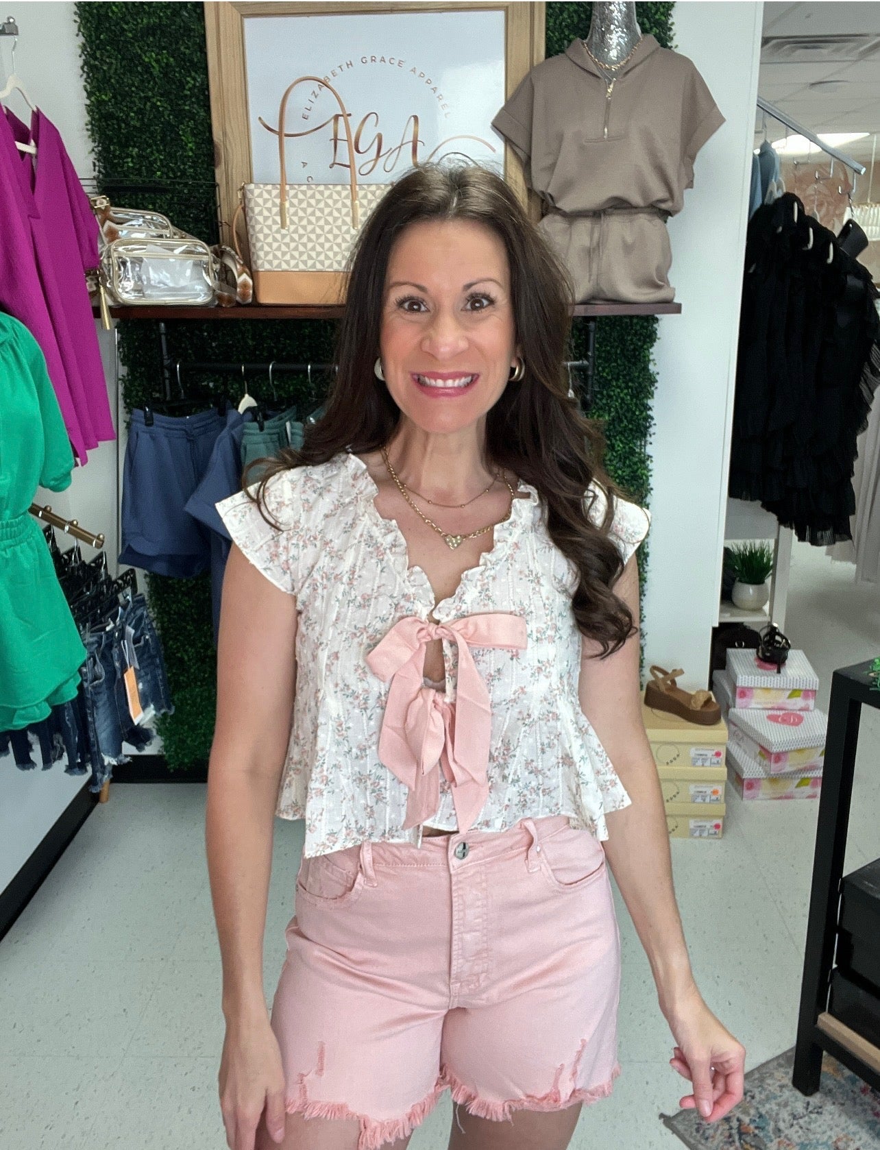 Charming Bow Tie Top