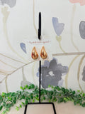 Chunky Teardrop Gold Earrings