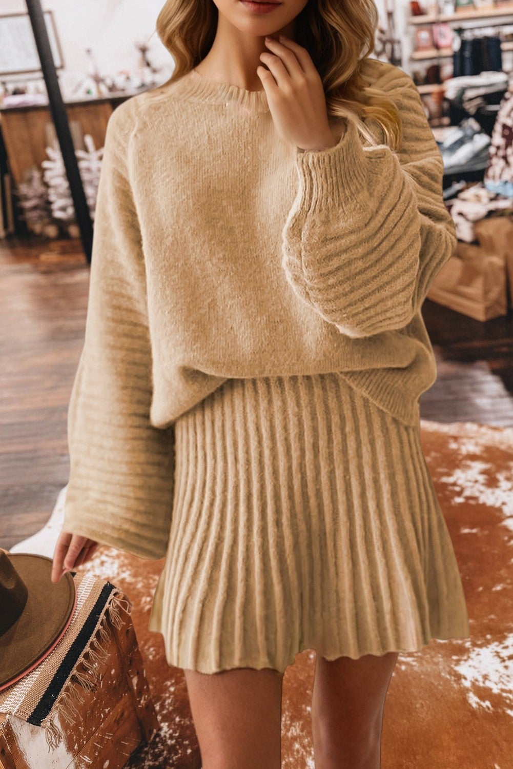 The Cozy Chalet Ribbed Set