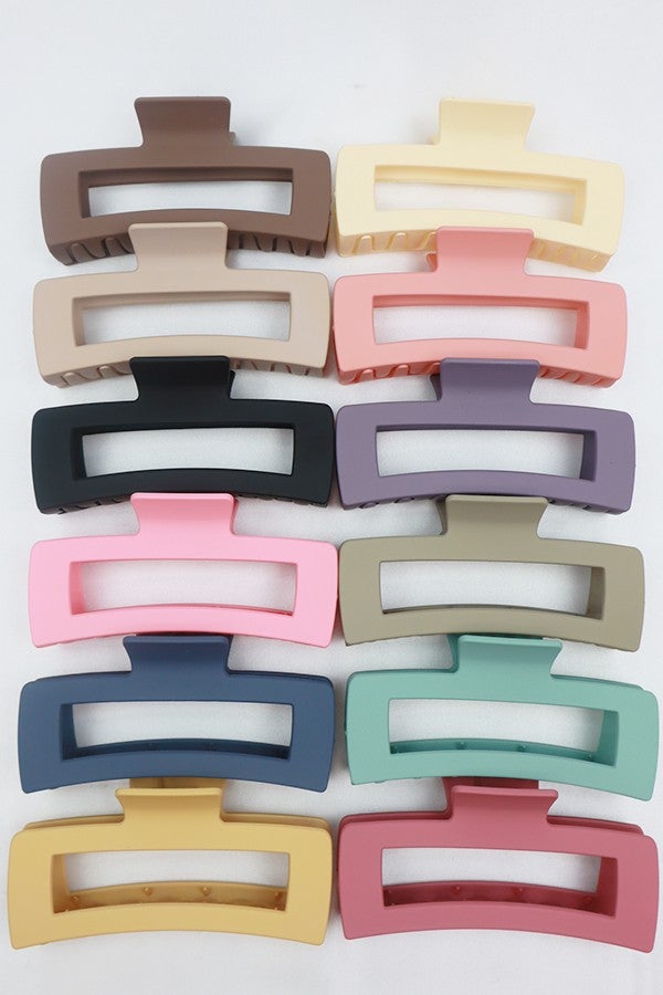 Jumbo Rectangle Cut Out Hair Claw