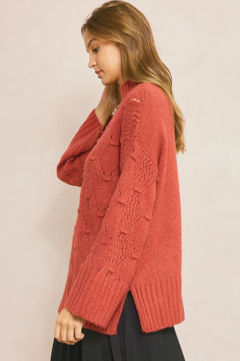 Cozy Textured Knit Sweater