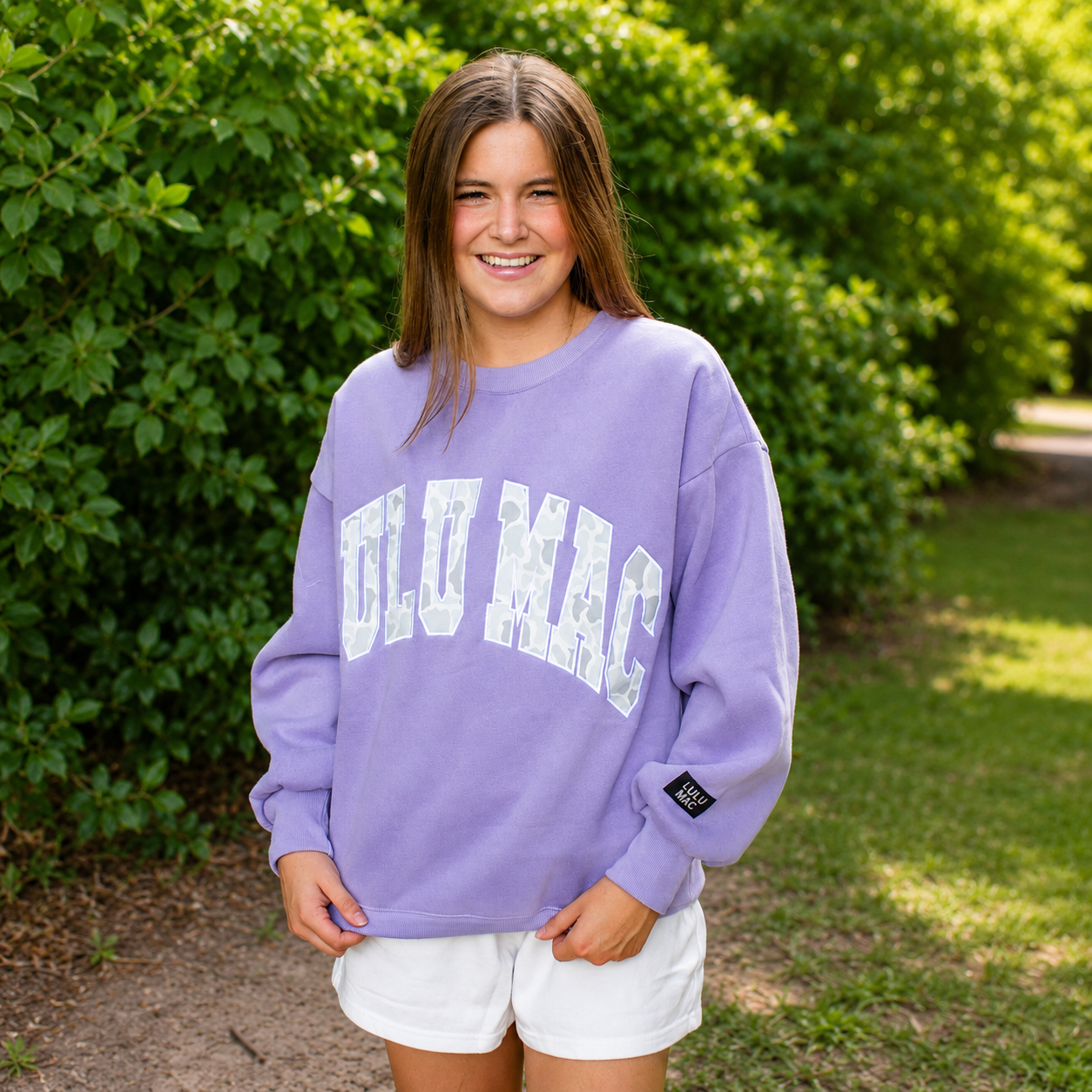 Lulu Mac Lavender/Camo Sweatshirt