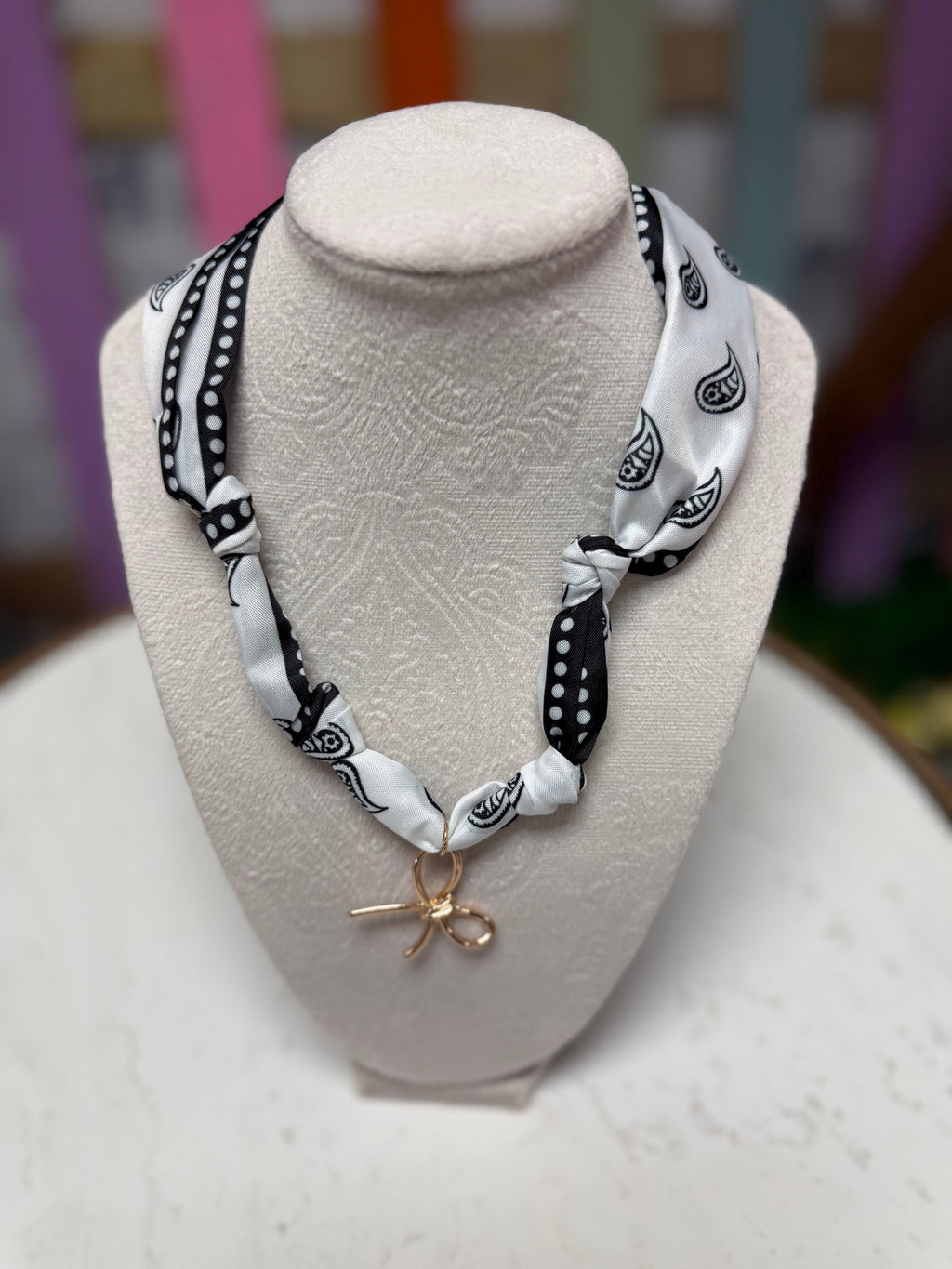 Charm Scarf Necklace