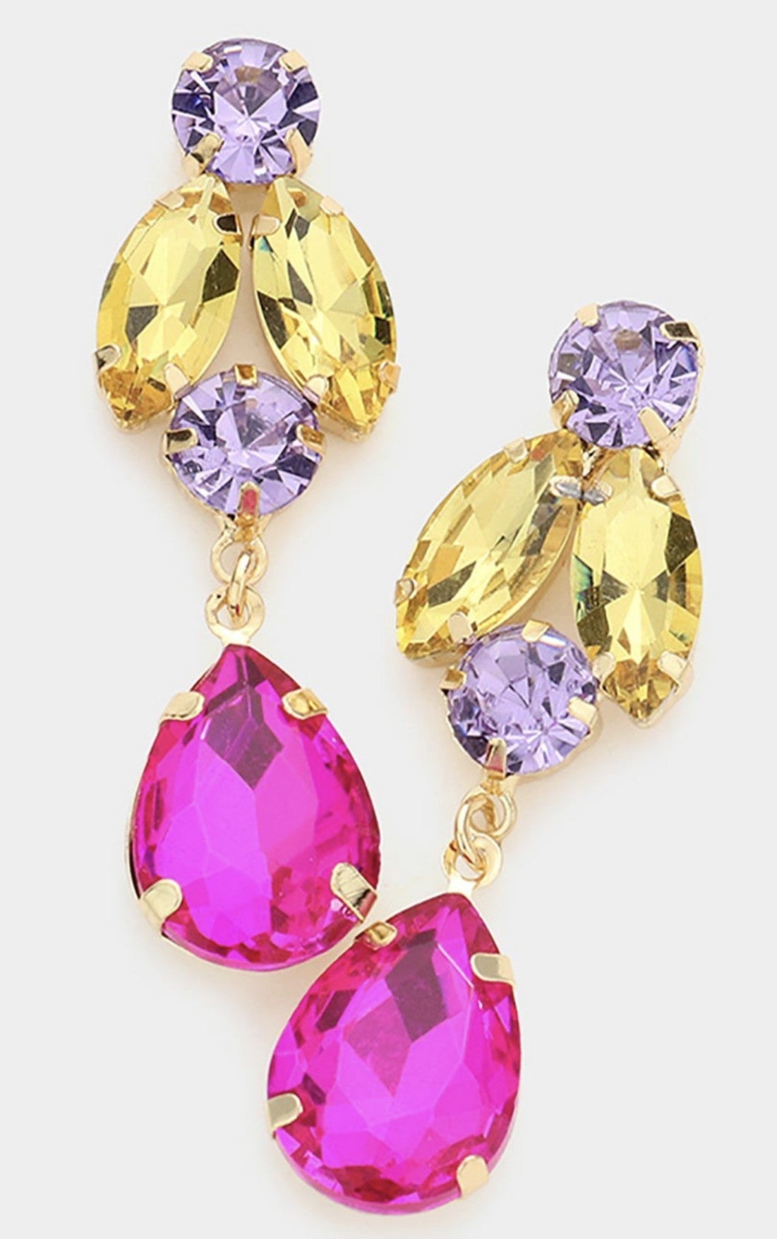 Maddi Multi Stone Link Earrings