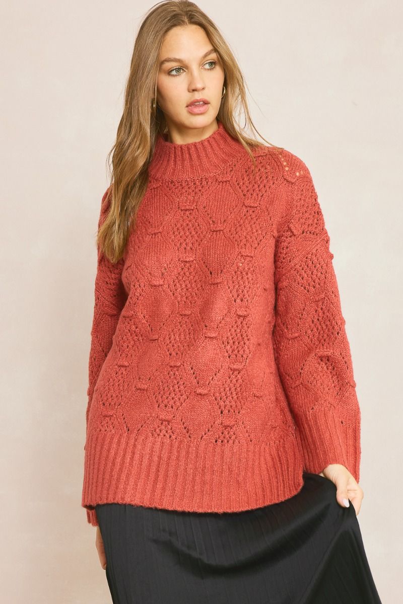 Cozy Textured Knit Sweater