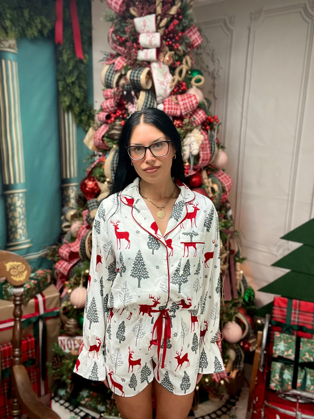 Reindeer Wishes Holiday PJ Set