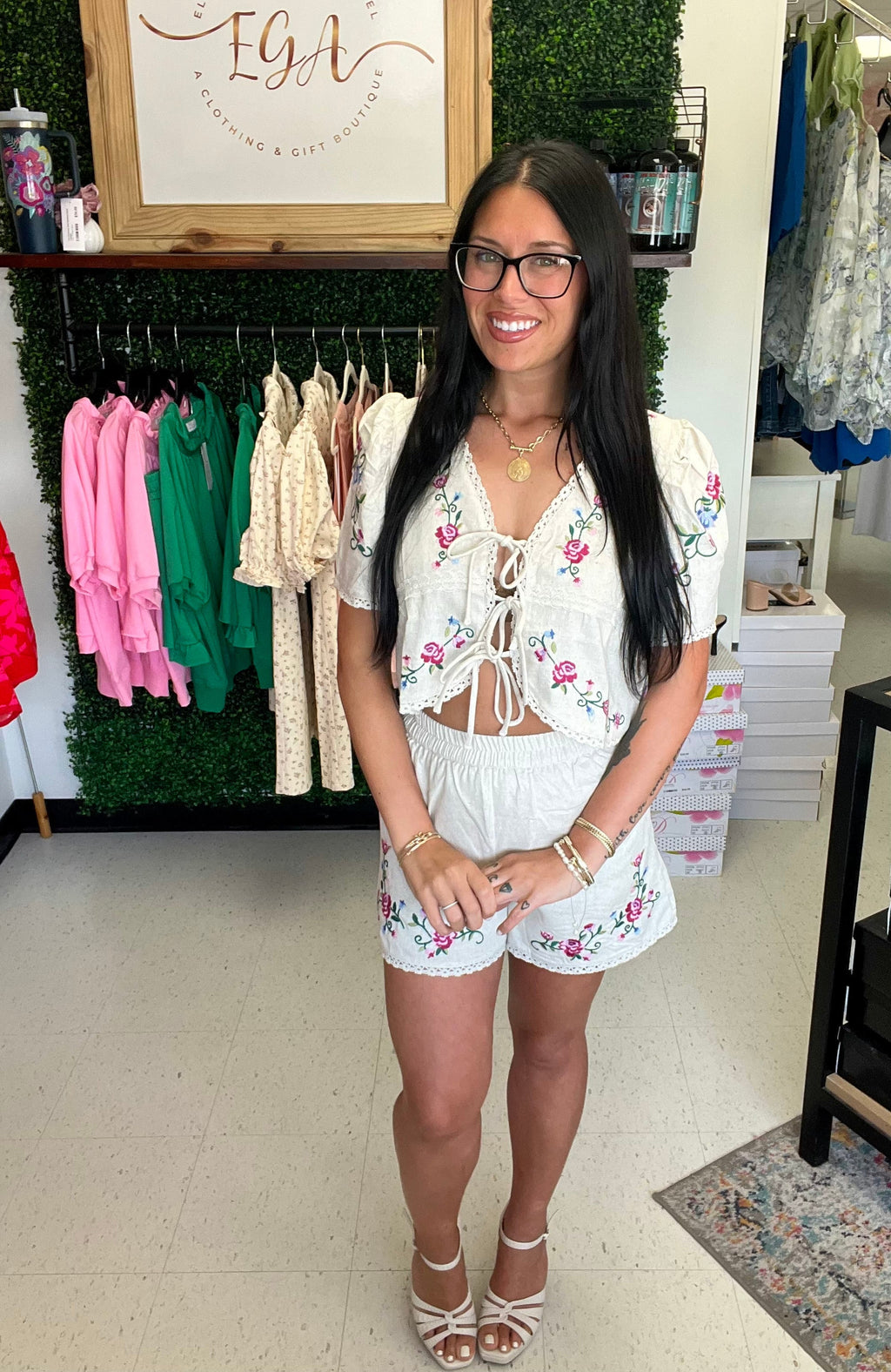 Western Vibes Floral Embroidered Set