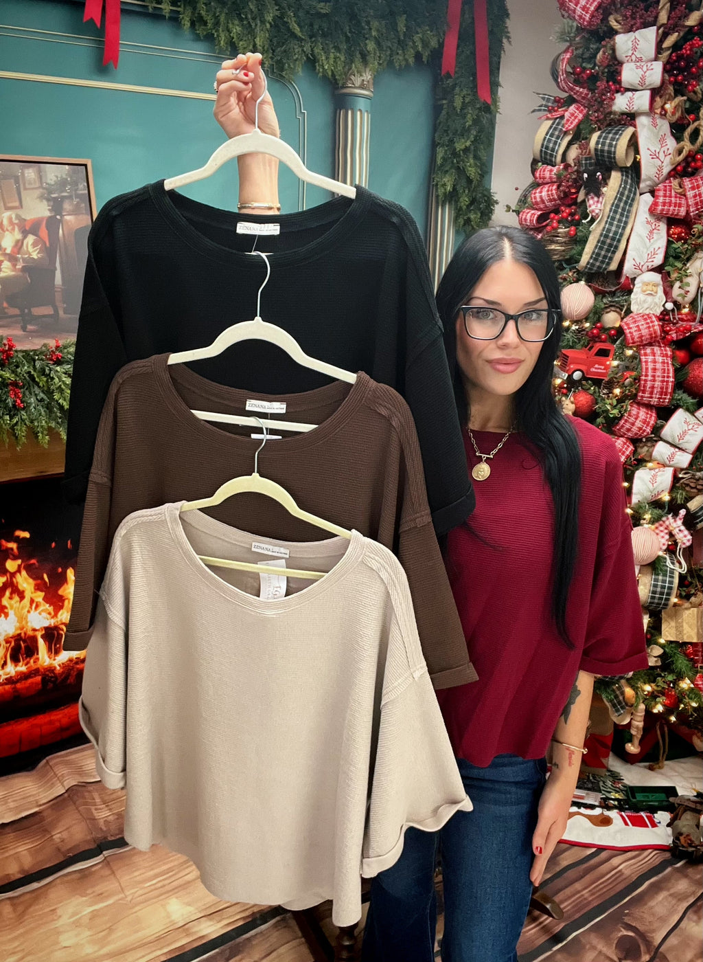 The Downtown Textured Boxy Top