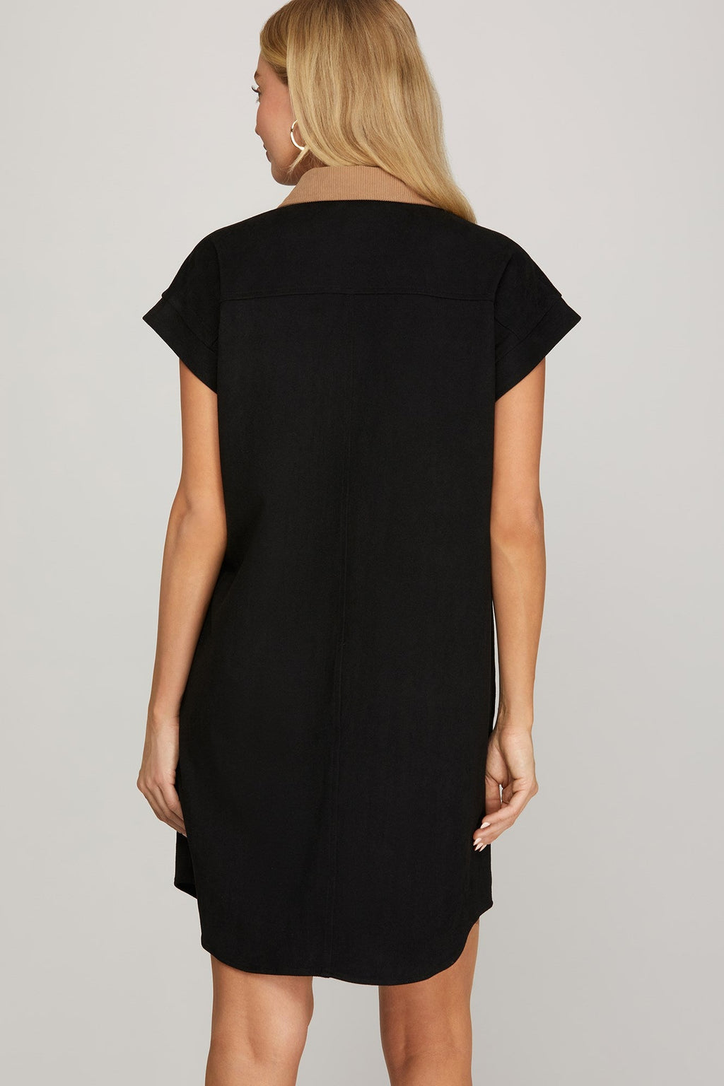 Shelby Suede Button Down Dress