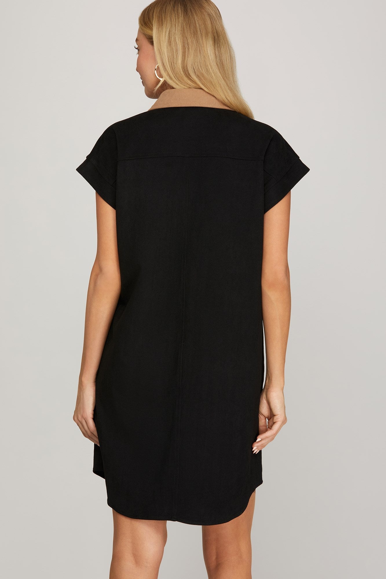 Shelby Suede Button Down Dress