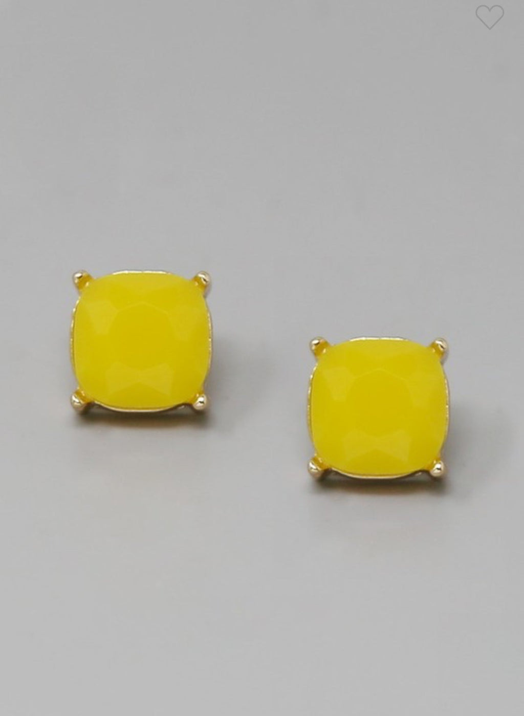 Muted Glass Stone Studded Earrings