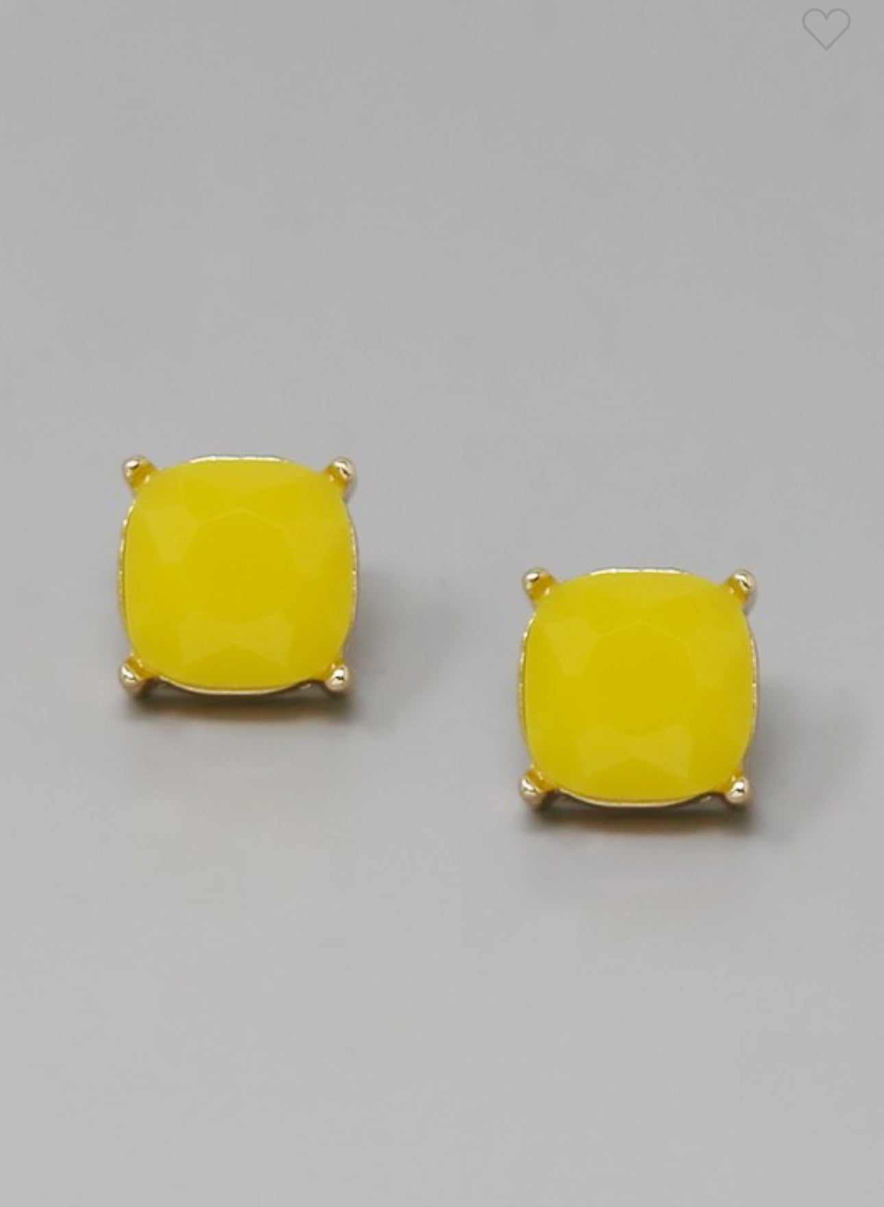 Muted Glass Stone Studded Earrings