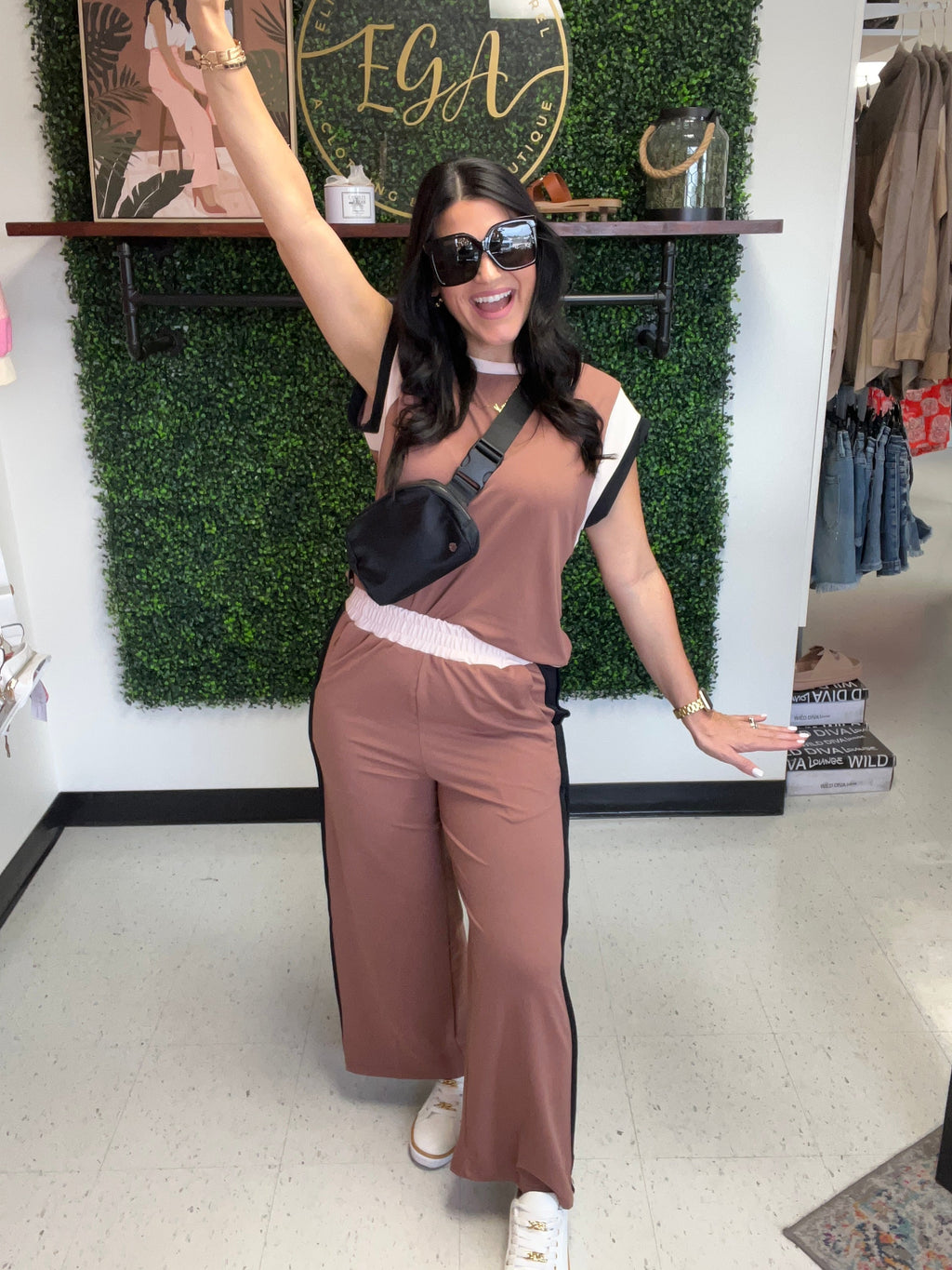 Fall Color Contrast Pant Set *Final Sale*