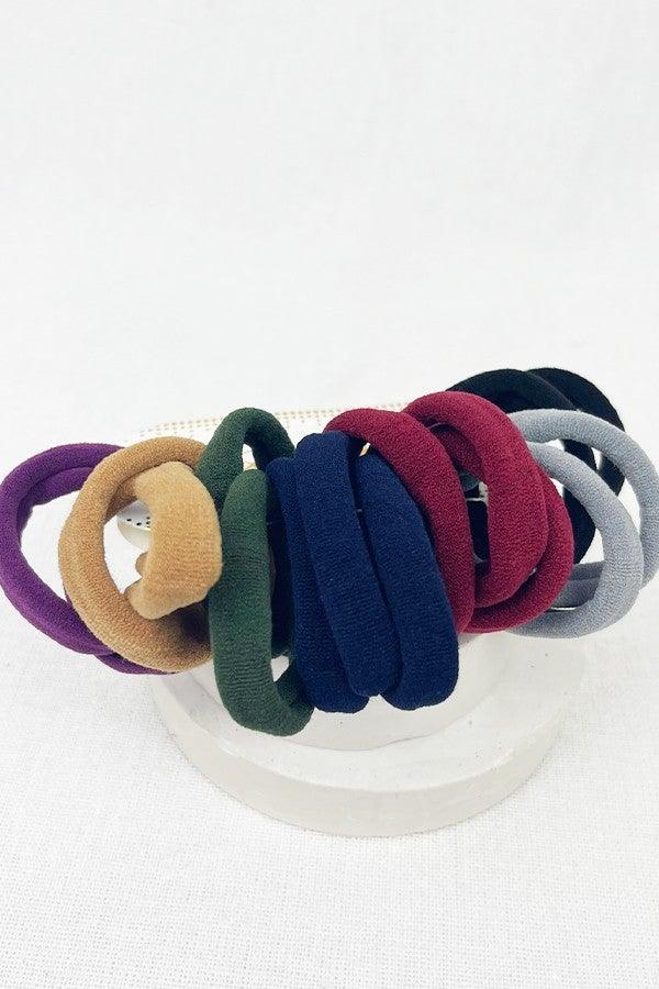 Dark Color Tone Hair Tie Set