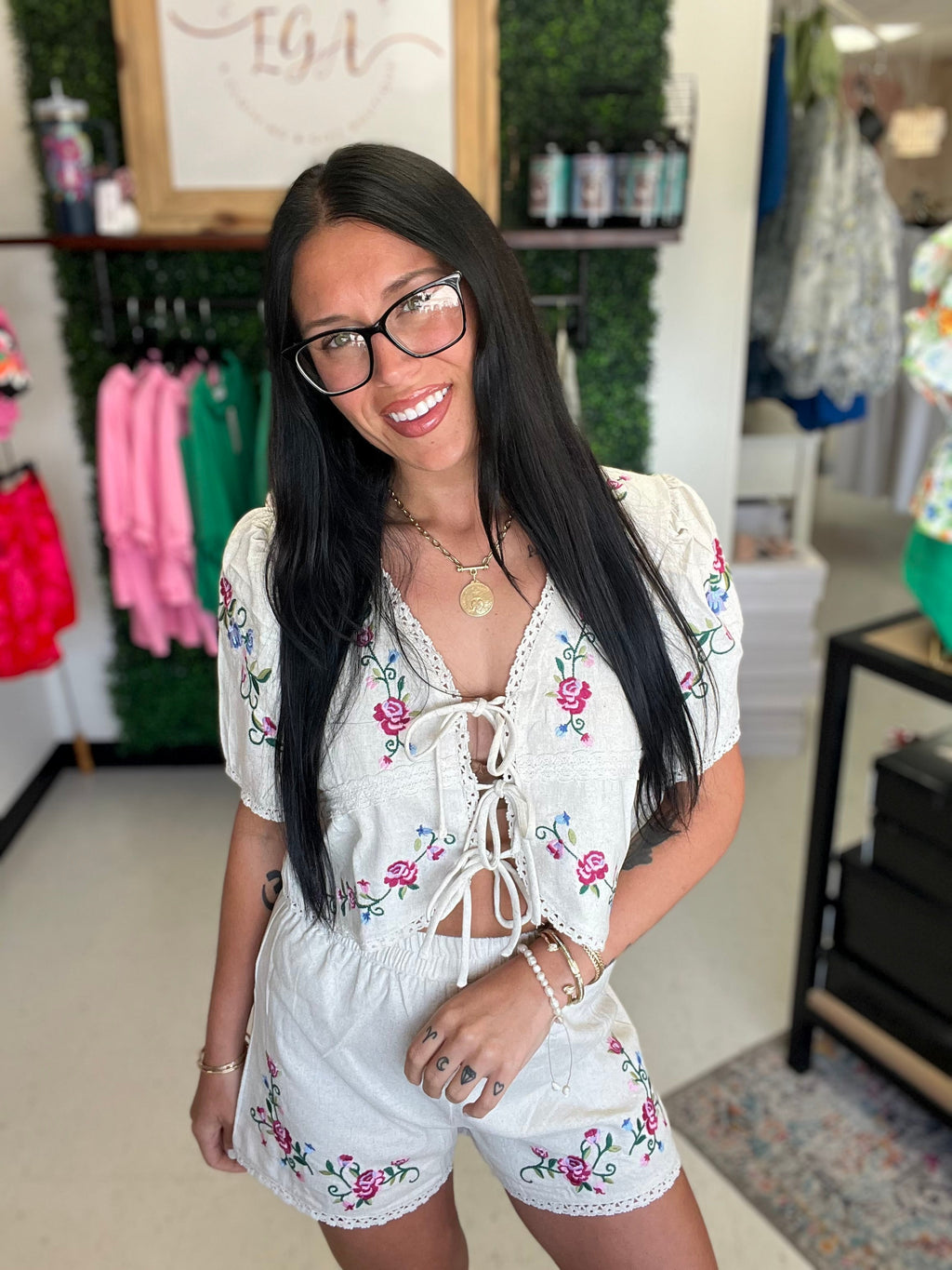 Western Vibes Floral Embroidered Set