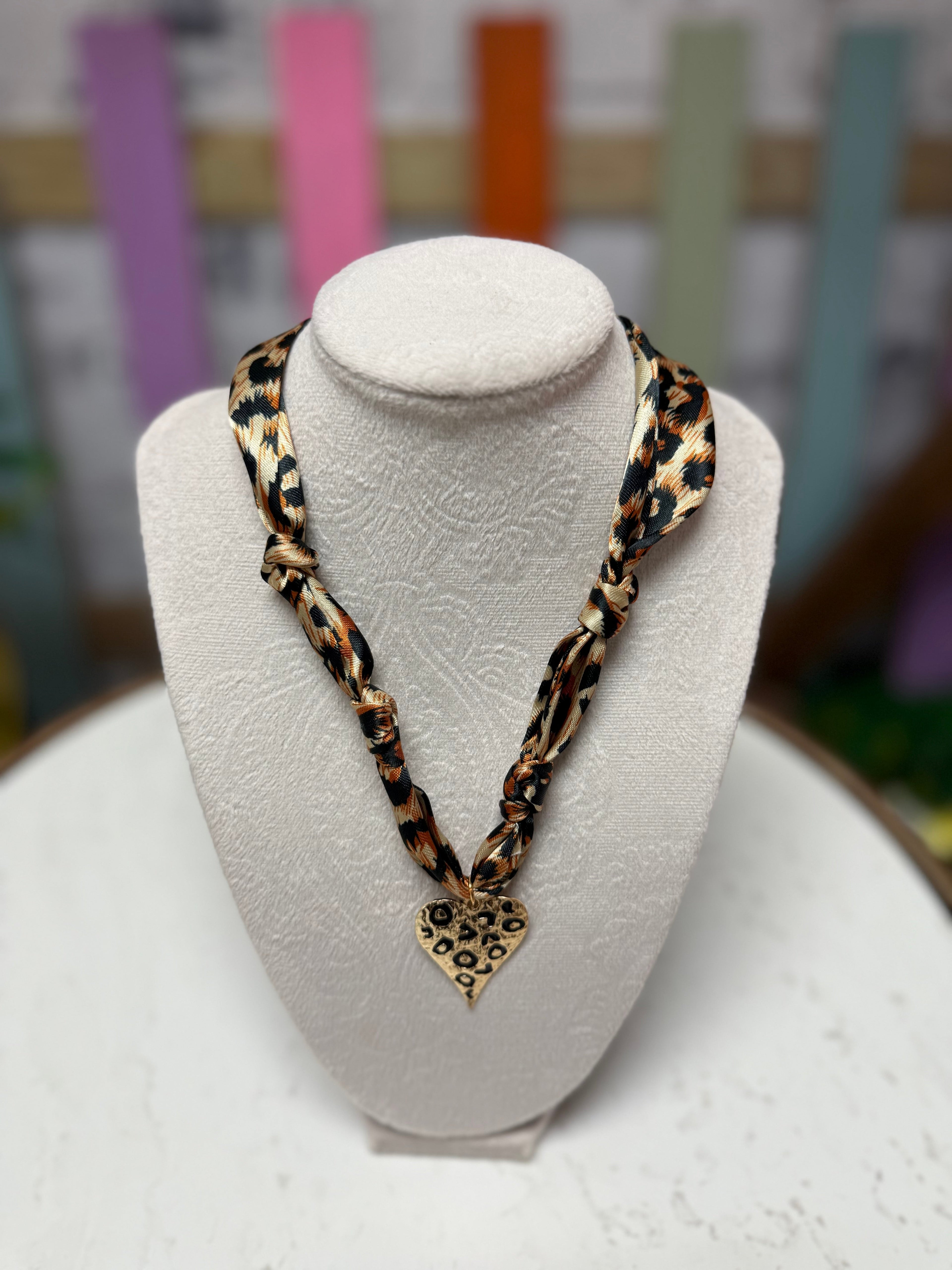 Charm Scarf Necklace
