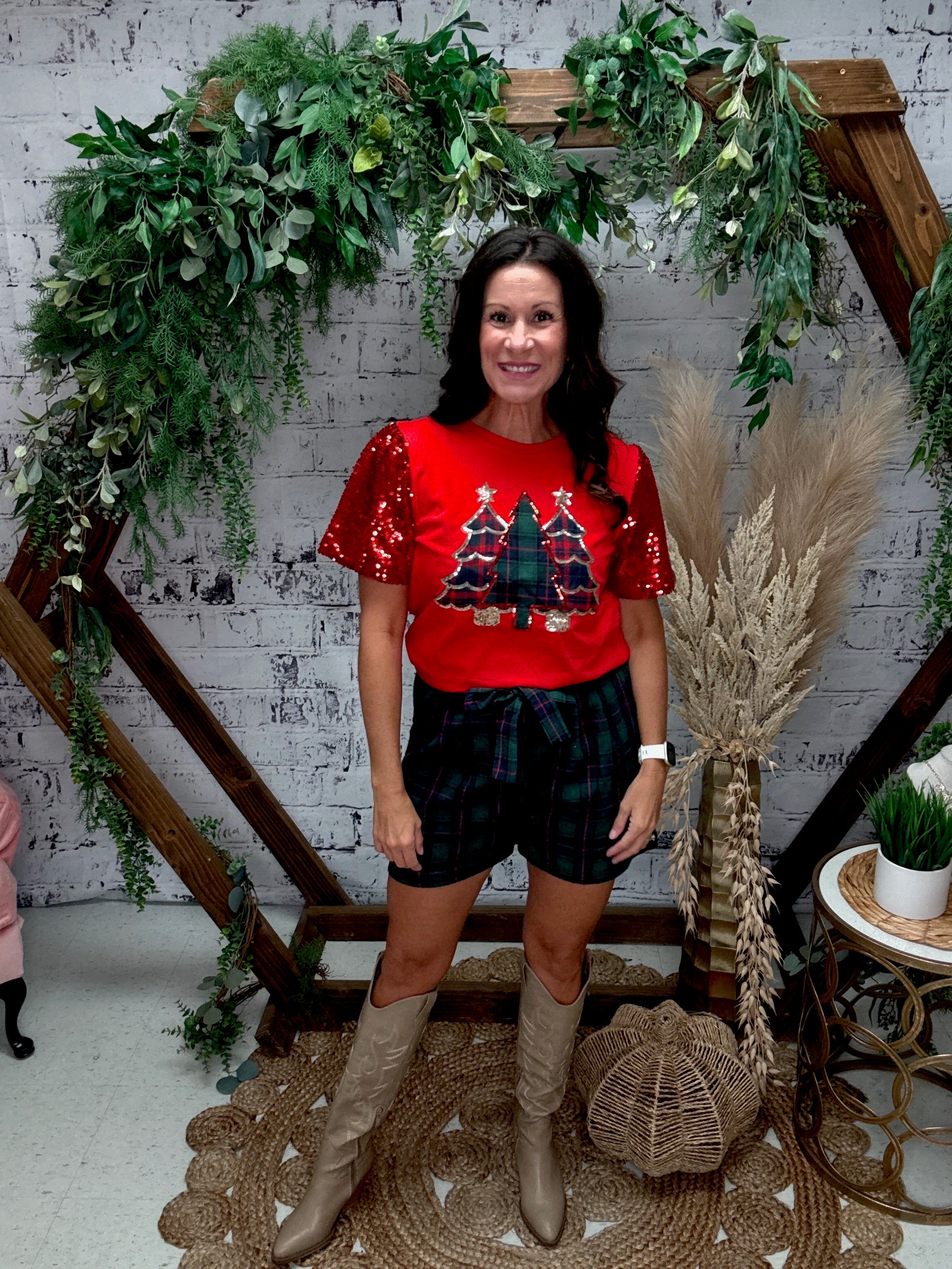 Flannel Pleat Shorts